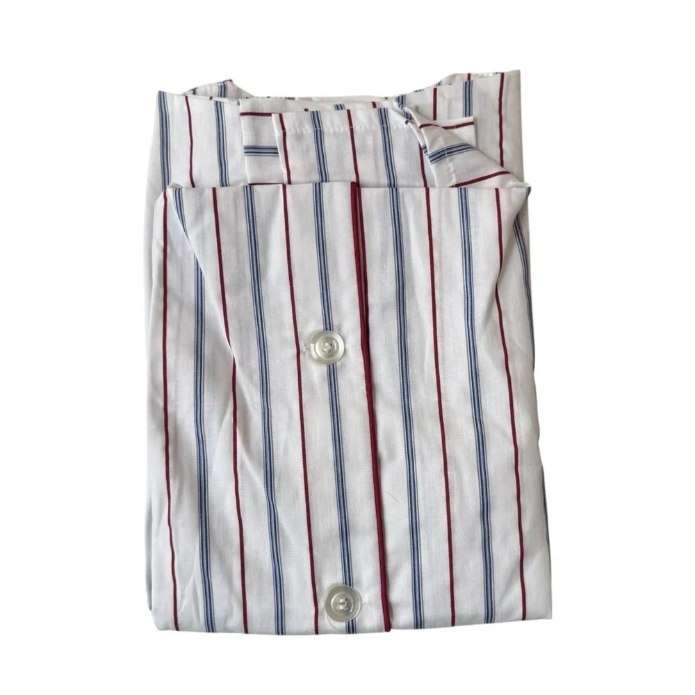 Vintage Botany 500 Boys/Kids Short‑Sleeve Stripe Lounge Pajama Set Size 16 NWT